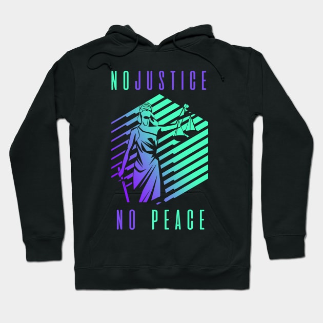 No Justice No Peace Hoodie by MarxMerch